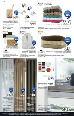 Jysk - gazetka promocyjna Świetna oferta dla domu. Rabat do 60% od środy 23.09 do niedzieli 11.10 - strona 14