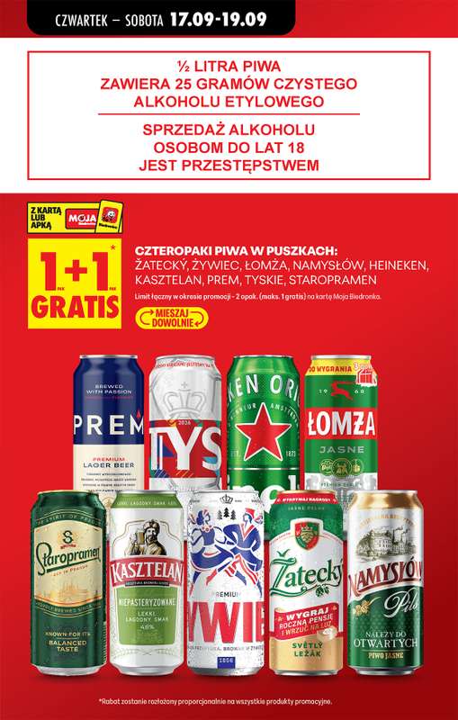 Biedronka - gazetka promocyjna Od czwartku od czwartku 17.09 do środy 23.09 - strona 21