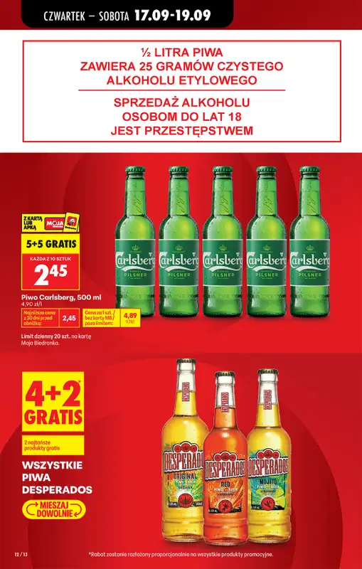 Biedronka - gazetka promocyjna Od czwartku, Z ladą tradycyjną od czwartku 17.09 do środy 23.09 - strona 20
