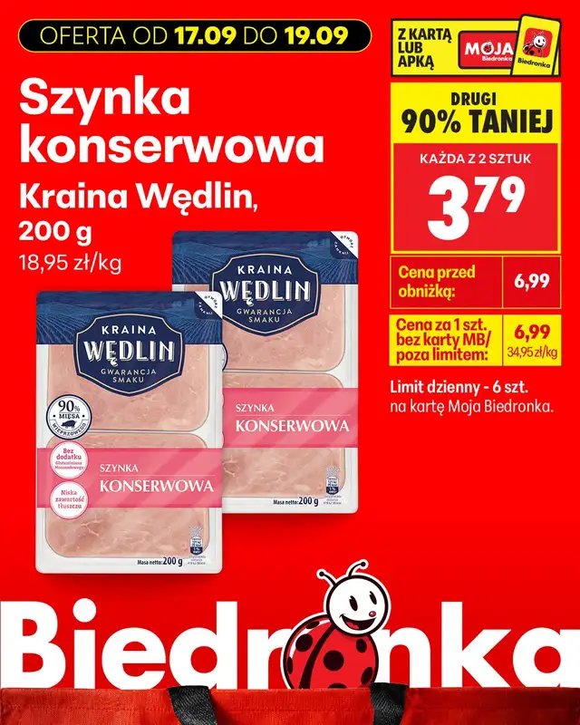 Biedronka - gazetka promocyjna Biedronkowe oszczędności od czwartku od czwartku 17.09 do soboty 19.09 - strona 7