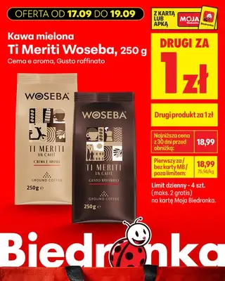 Biedronka - gazetka promocyjna Biedronkowe oszczędności od czwartku od czwartku 17.09 do soboty 19.09