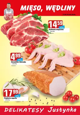 Delikatesy Justynka - gazetka promocyjna Plakaty promocyjne od czwartku 17.09 do niedzieli 20.09 - strona 2