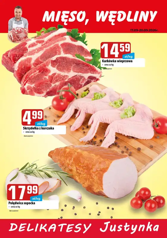 Delikatesy Justynka - gazetka promocyjna Plakaty promocyjne od czwartku 17.09 do niedzieli 20.09 - strona 2
