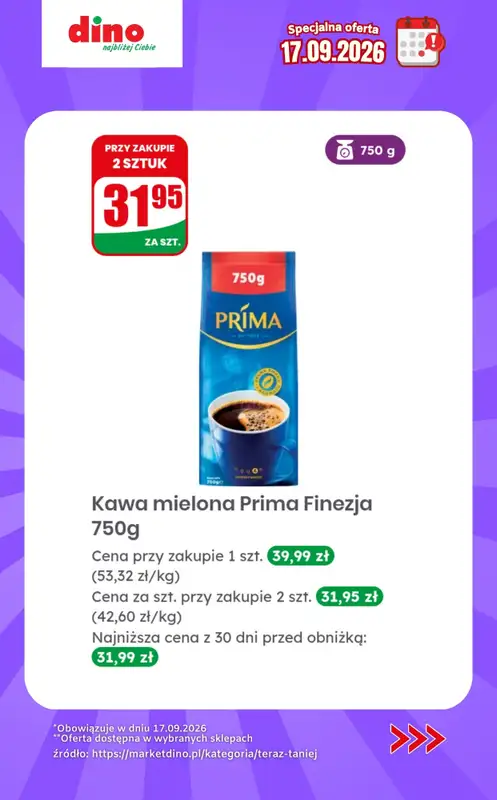 Dino - gazetka promocyjna Specjalna oferta na 17.09.2026 - promocje spoza gazetki od czwartku 17.09 do czwartku 17.09 - strona 5