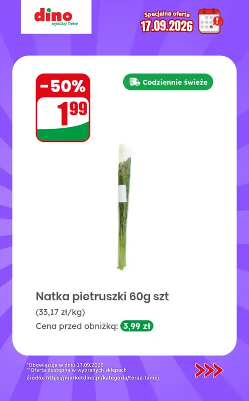 Dino - gazetka promocyjna Specjalna oferta na 17.09.2026 - promocje spoza gazetki od czwartku 17.09 do czwartku 17.09 - strona 8