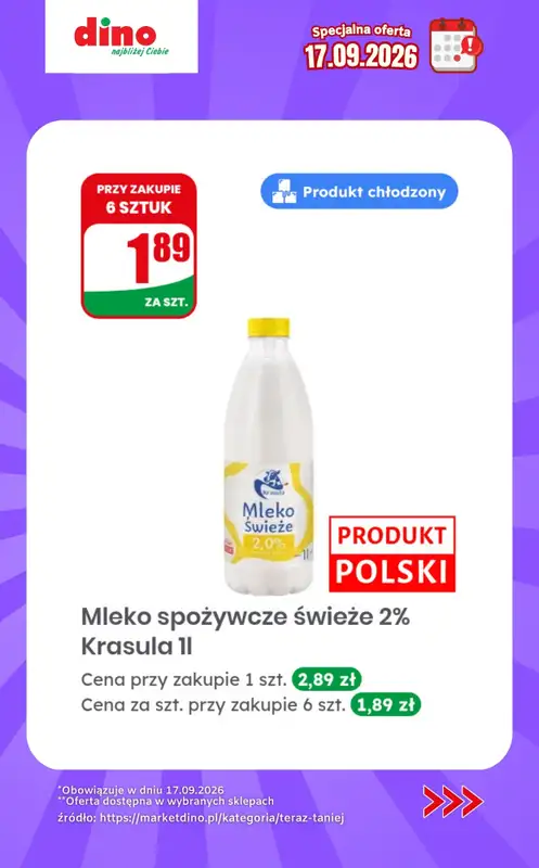 Dino - gazetka promocyjna Specjalna oferta na 17.09.2026 - promocje spoza gazetki od czwartku 17.09 do czwartku 17.09 - strona 3