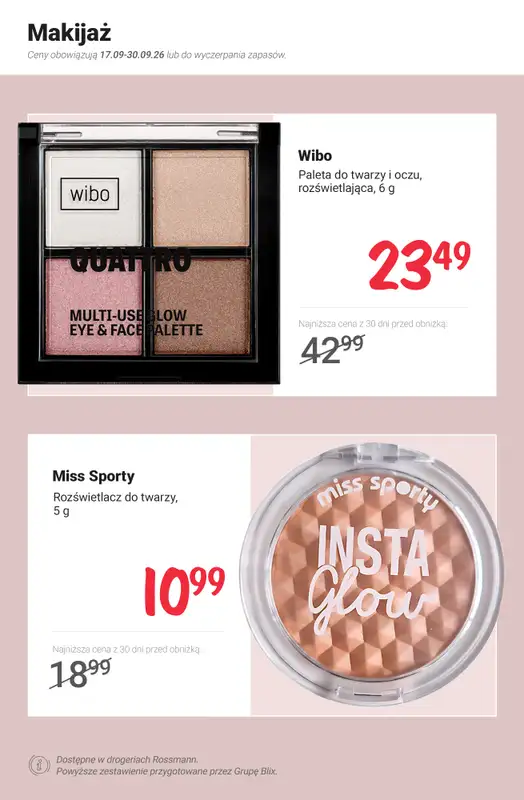 Rossmann - gazetka promocyjna Nowe MEGA promocje - od 17.09 od czwartku 17.09 do środy 30.09 - strona 3