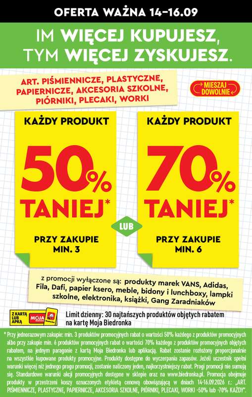 Biedronka - gazetka promocyjna Od poniedziałku, Z ladą tradycyjną od poniedziałku 14.09 do soboty 19.09 - strona 36