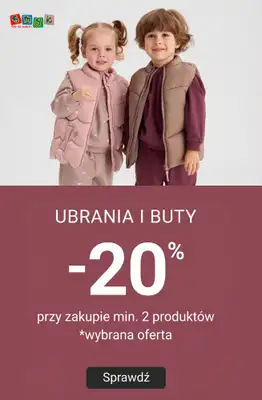 Smyk - gazetka promocyjna -20% przy zakupie min. 2 produktów od czwartku 17.09 do poniedziałku 21.09