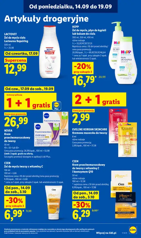 Lidl - gazetka promocyjna Oferta od czwartku od czwartku 17.09 do soboty 19.09 - strona 89