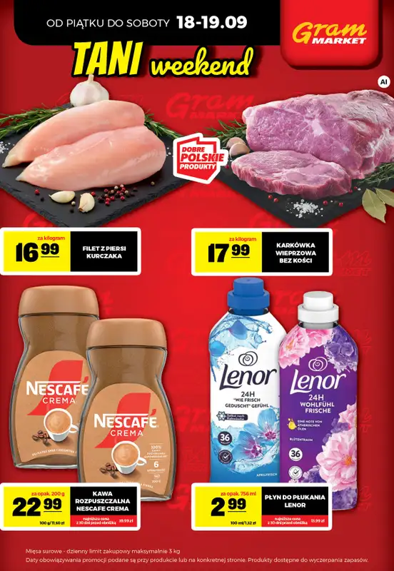 Gram Market - gazetka promocyjna Cały tydzień niskie ceny od czwartku 17.09 do środy 23.09 - strona 2