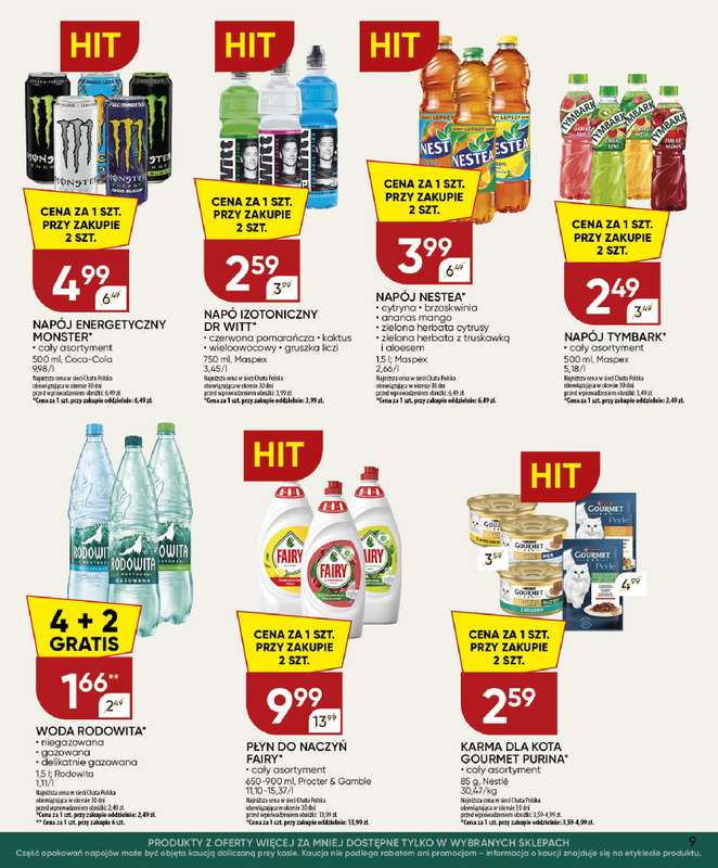 Chata Polska - gazetka promocyjna Gazetka 24.09 - 04.10  do niedzieli 04.10 - strona 9