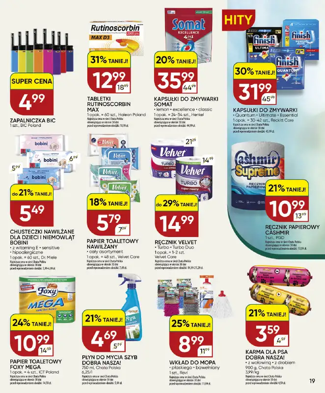 Chata Polska - gazetka promocyjna Gazetka 24.09 - 04.10  do niedzieli 04.10 - strona 19