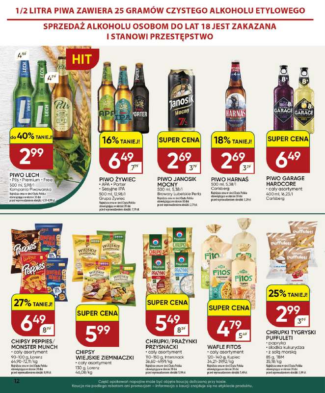 Chata Polska - gazetka promocyjna Gazetka 24.09 - 04.10  do niedzieli 04.10 - strona 12