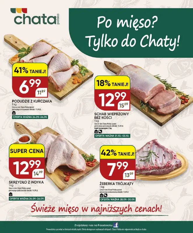 Chata Polska - gazetka promocyjna Gazetka 24.09 - 04.10  do niedzieli 04.10 - strona 20