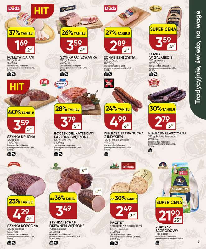 Chata Polska - gazetka promocyjna Gazetka 24.09 - 04.10  do niedzieli 04.10 - strona 3