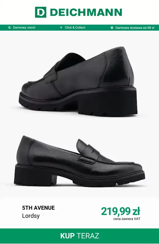 Deichmann - gazetka promocyjna Lordsy damskie od piątku 18.09  - strona 9