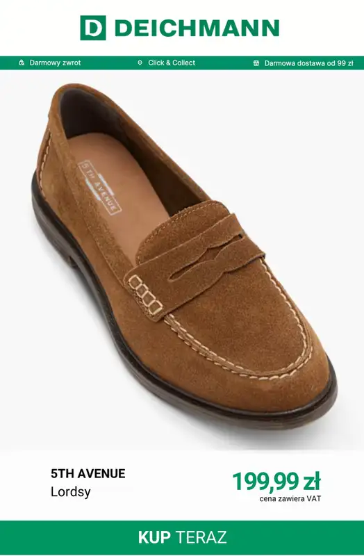 Deichmann - gazetka promocyjna Lordsy damskie od piątku 18.09  - strona 7