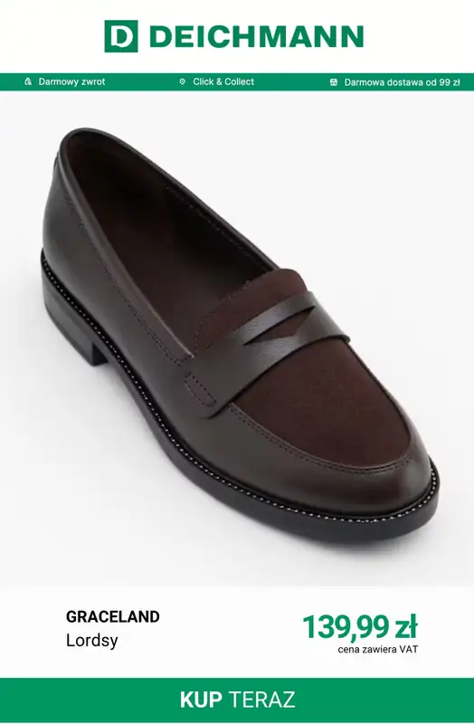 Deichmann - gazetka promocyjna Lordsy damskie od piątku 18.09  - strona 3