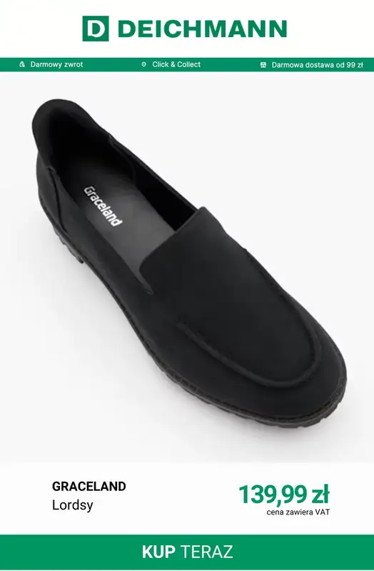 Deichmann - gazetka promocyjna Lordsy damskie od piątku 18.09  - strona 5