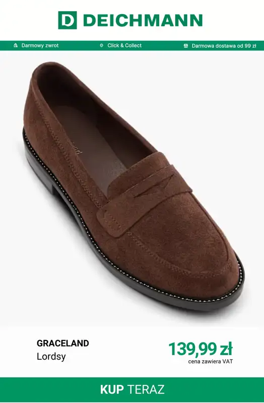 Deichmann - gazetka promocyjna Lordsy damskie od piątku 18.09  - strona 10