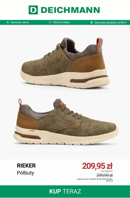 Deichmann - gazetka promocyjna Buty komfortowe męskie od soboty 19.09  - strona 7
