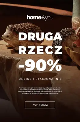 home&you - gazetka promocyjna Druga rzecz -90% od czwartku 17.09 do poniedziałku 21.09