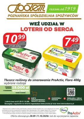 Społem - Blisko i Korzystnie - gazetka promocyjna Plakaty promocyjne PSS Poznań od poniedziałku 28.09 do niedzieli 11.10