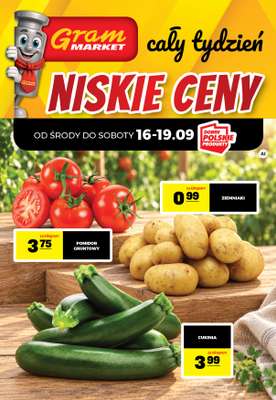 Gram Market - gazetka promocyjna Cały tydzień niskie ceny od czwartku 17.09 do środy 23.09