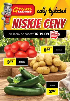 Gram Market - gazetka promocyjna Cały tydzień niskie ceny od czwartku 17.09 do środy 23.09