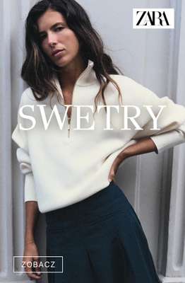 Zara - gazetka promocyjna Swetry z suwakiem od czwartku 17.09 