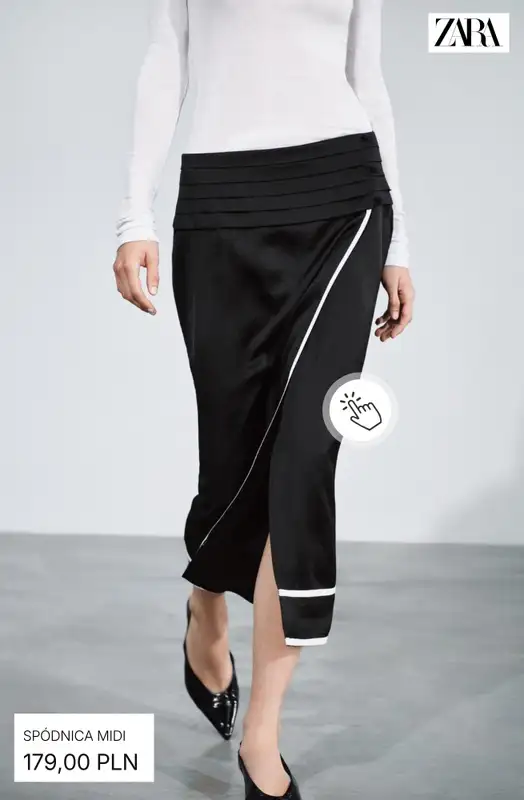 Zara - gazetka promocyjna Spódnice midi od piątku 18.09  - strona 8