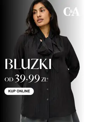 C&A - gazetka promocyjna Bluzki damskie od 39,99 zł od czwartku 17.09 