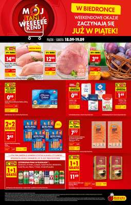 Biedronka - gazetka promocyjna Tani Weekend od piątku 18.09 do soboty 19.09