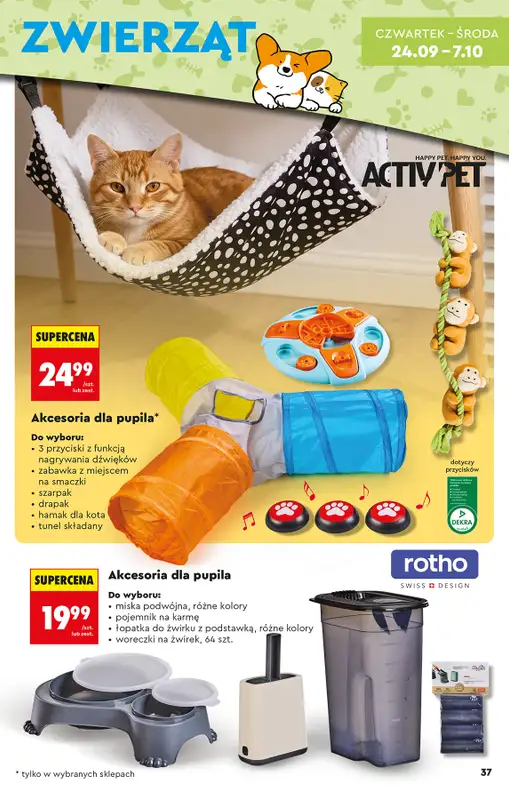 Biedronka - gazetka promocyjna Hity i inspiracje, od 19.09 od soboty 19.09 do środy 07.10 - strona 37