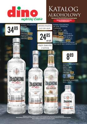 Dino - gazetka promocyjna Katalog alkoholowy od poniedziałku 21.09 do soboty 26.09