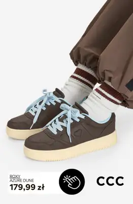CCC - gazetka promocyjna Białe i brązowe SNEAKERSY damskie od soboty 19.09  - strona 9