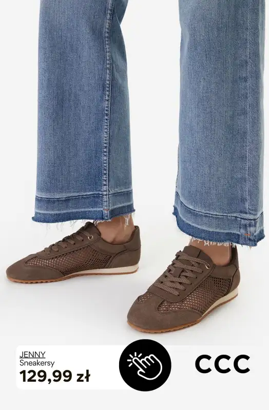 CCC - gazetka promocyjna Białe i brązowe SNEAKERSY damskie od soboty 19.09  - strona 7