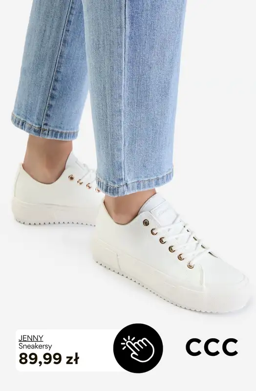 CCC - gazetka promocyjna Białe i brązowe SNEAKERSY damskie od soboty 19.09  - strona 3