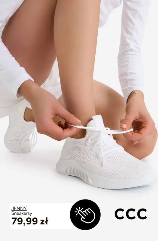 CCC - gazetka promocyjna Białe i brązowe SNEAKERSY damskie od soboty 19.09  - strona 2