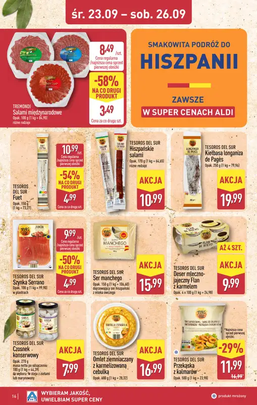 Aldi - gazetka promocyjna Bolesławiec, Aleja Tysiąclecia 49, WIELKIE OTWARCIE już w ŚRODĘ 23.09! od środy 23.09 do soboty 26.09 - strona 16