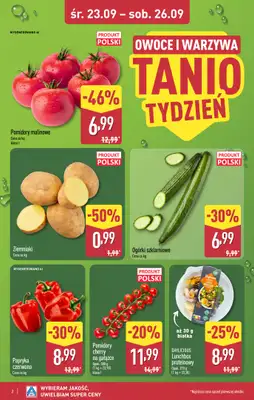 Aldi - gazetka promocyjna Bolesławiec, Aleja Tysiąclecia 49, WIELKIE OTWARCIE już w ŚRODĘ 23.09! od środy 23.09 do soboty 26.09 - strona 2