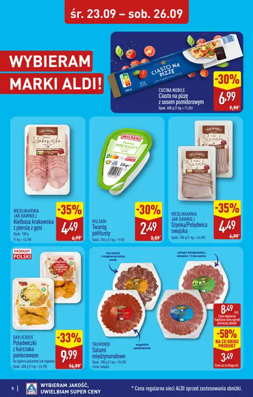 Aldi - gazetka promocyjna Bolesławiec, Aleja Tysiąclecia 49, WIELKIE OTWARCIE już w ŚRODĘ 23.09! od środy 23.09 do soboty 26.09 - strona 8