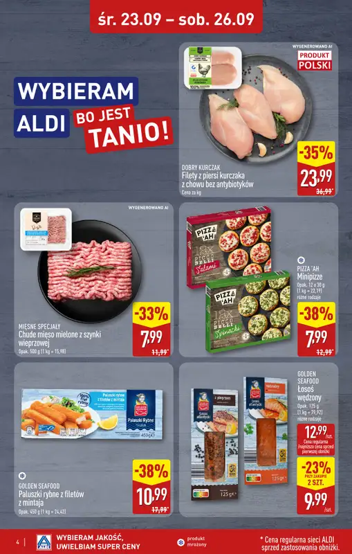 Aldi - gazetka promocyjna Bolesławiec, Aleja Tysiąclecia 49, WIELKIE OTWARCIE już w ŚRODĘ 23.09! od środy 23.09 do soboty 26.09 - strona 4