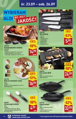 Aldi - gazetka promocyjna Bolesławiec, Aleja Tysiąclecia 49, WIELKIE OTWARCIE już w ŚRODĘ 23.09! od środy 23.09 do soboty 26.09 - strona 22