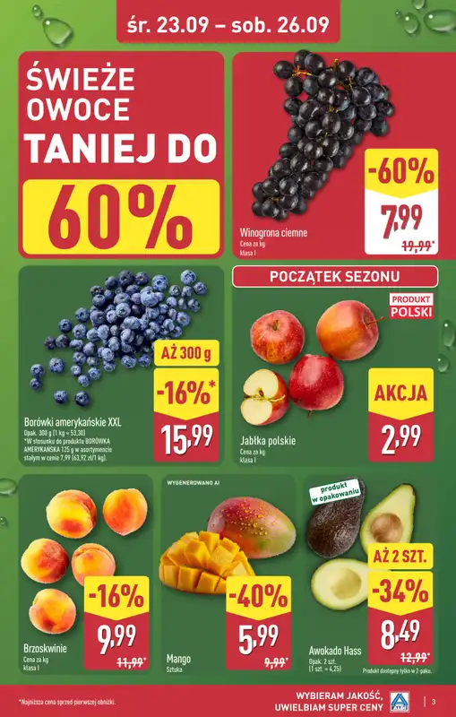 Aldi - gazetka promocyjna Bolesławiec, Aleja Tysiąclecia 49, WIELKIE OTWARCIE już w ŚRODĘ 23.09! od środy 23.09 do soboty 26.09 - strona 3