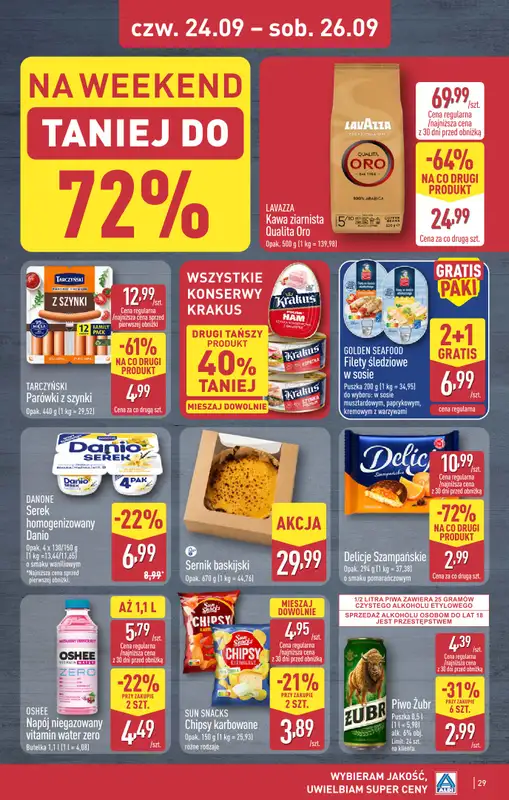 Aldi - gazetka promocyjna Bolesławiec, Aleja Tysiąclecia 49, WIELKIE OTWARCIE już w ŚRODĘ 23.09! od środy 23.09 do soboty 26.09 - strona 29