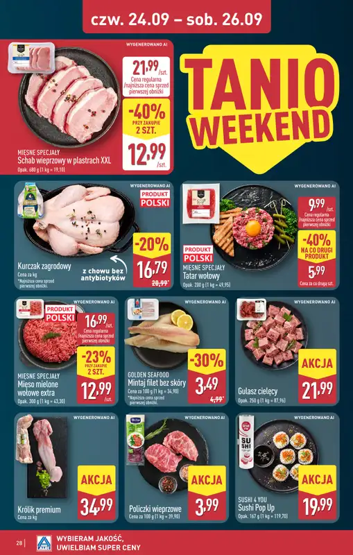 Aldi - gazetka promocyjna Bolesławiec, Aleja Tysiąclecia 49, WIELKIE OTWARCIE już w ŚRODĘ 23.09! od środy 23.09 do soboty 26.09 - strona 28
