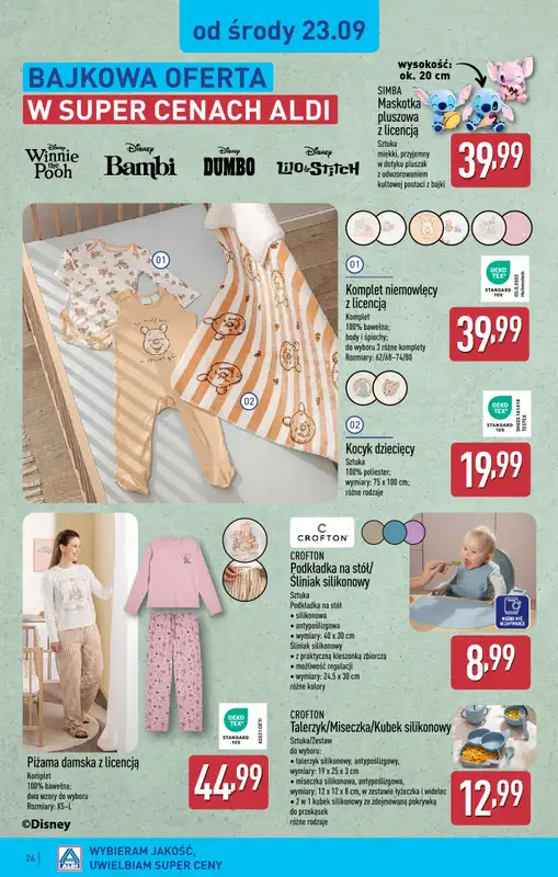 Aldi - gazetka promocyjna Bolesławiec, Aleja Tysiąclecia 49, WIELKIE OTWARCIE już w ŚRODĘ 23.09! od środy 23.09 do soboty 26.09 - strona 26