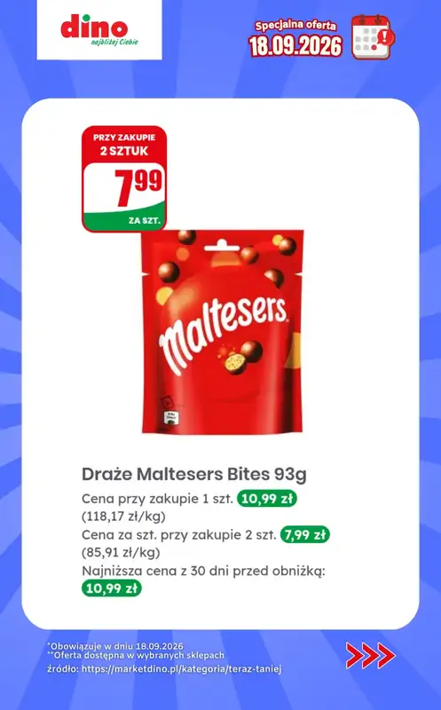 Dino - gazetka promocyjna Specjalna oferta na 18.09.2026 - promocje spoza gazetki od piątku 18.09 do piątku 18.09 - strona 9